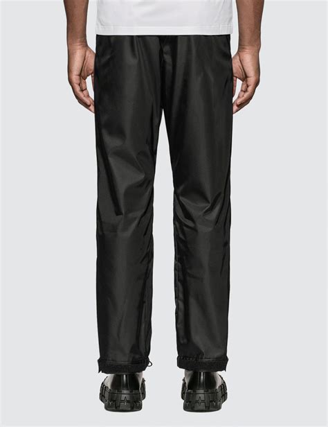 prada gabardine track pants|Black Gabardine Pants .